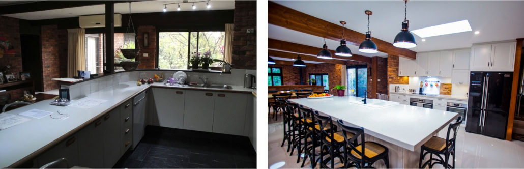 Springwood home renovation, Before and After