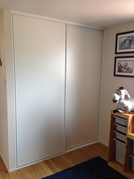 White sliding wardrobe doors for Sydney homes.