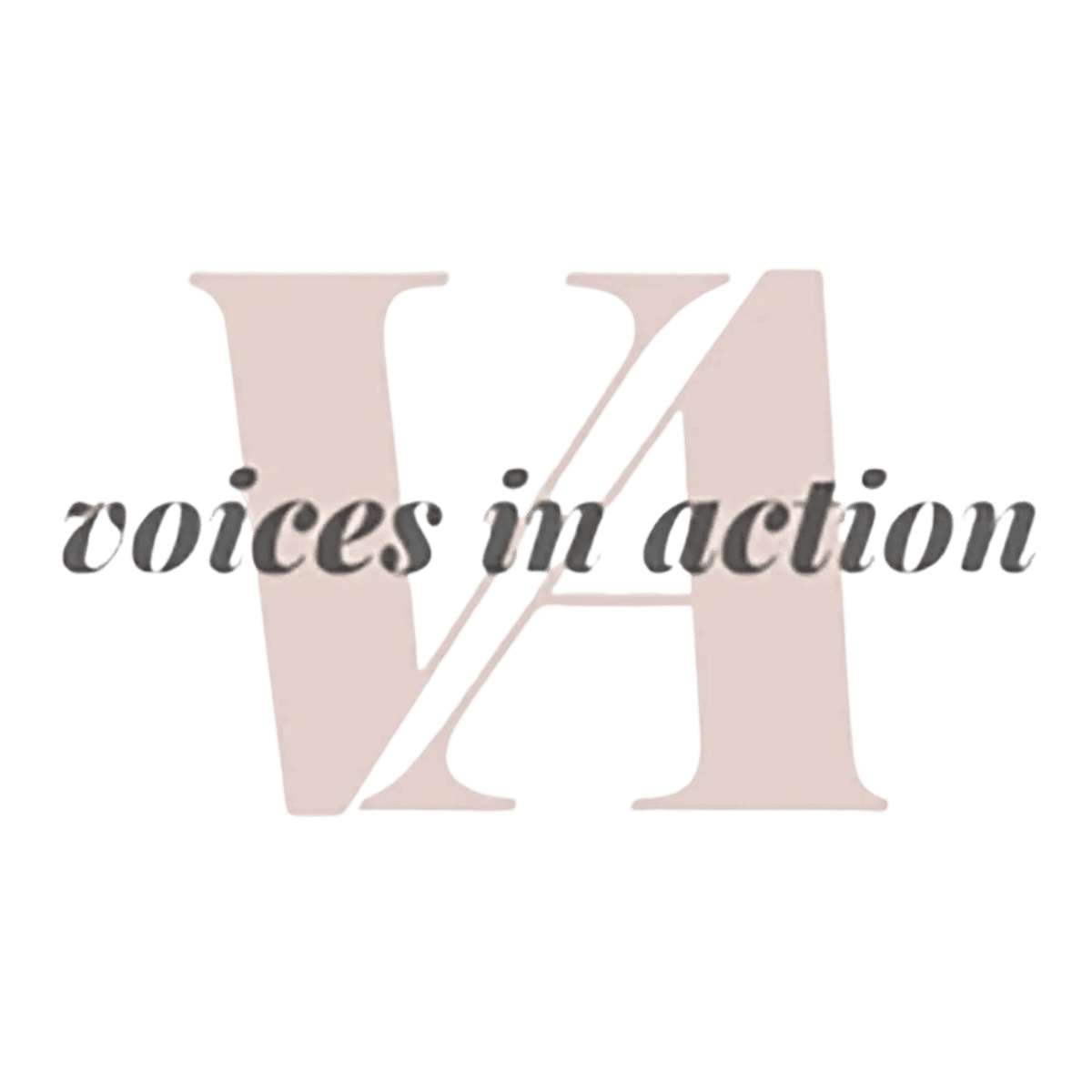 Voices in Action logo design
