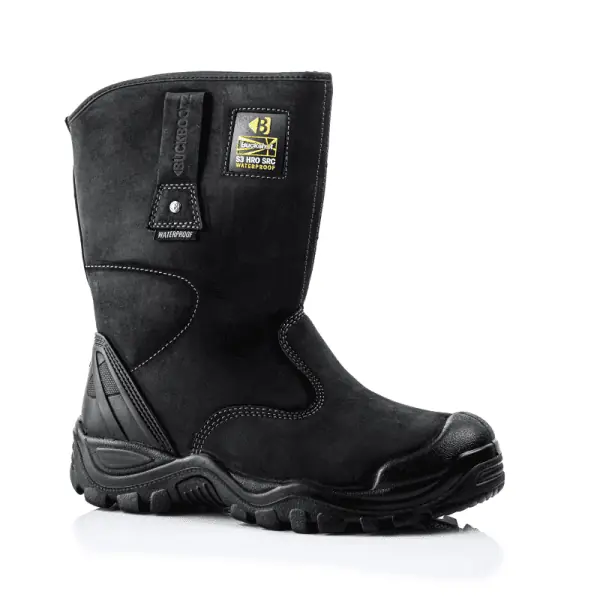 R-Win Werkschoen Mannen Vrouwen Stalen Neus Trainers Zwarte Slip
