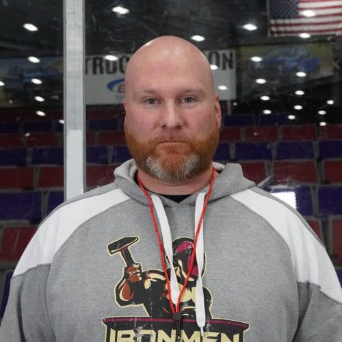 Joe Tanis, West Michigan Ironmen coach, at a game or practice.