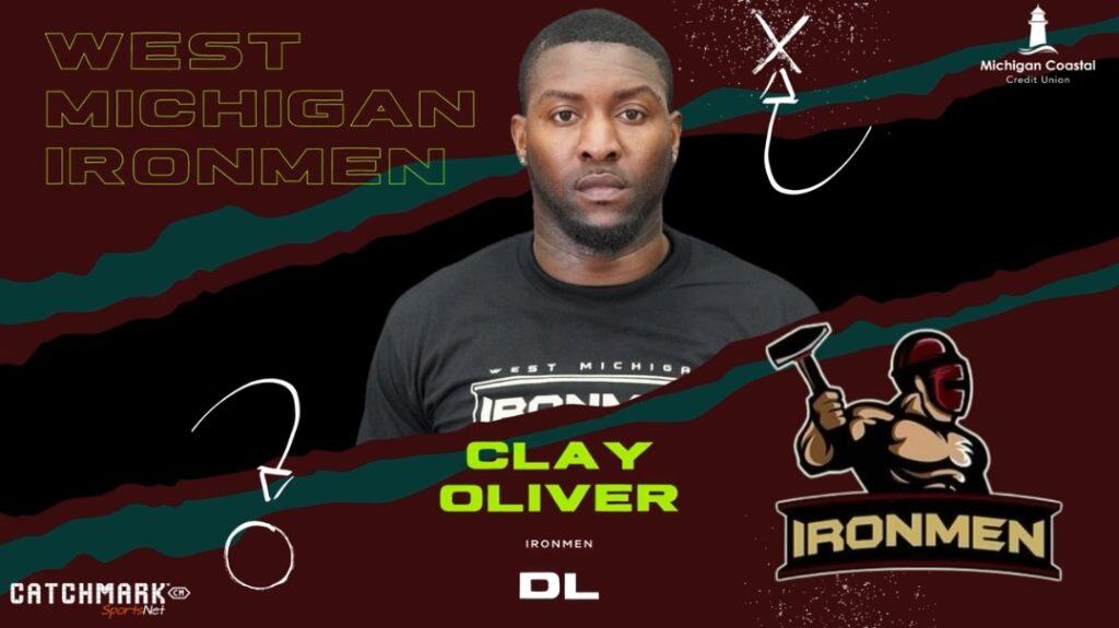 Meet Clay Oliver, West Michigan Ironmen football player, defensive lineman.