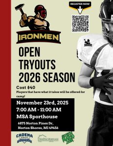 Ironmen open tryouts for 2026 season, November 23, 2025, in Norton Shores.