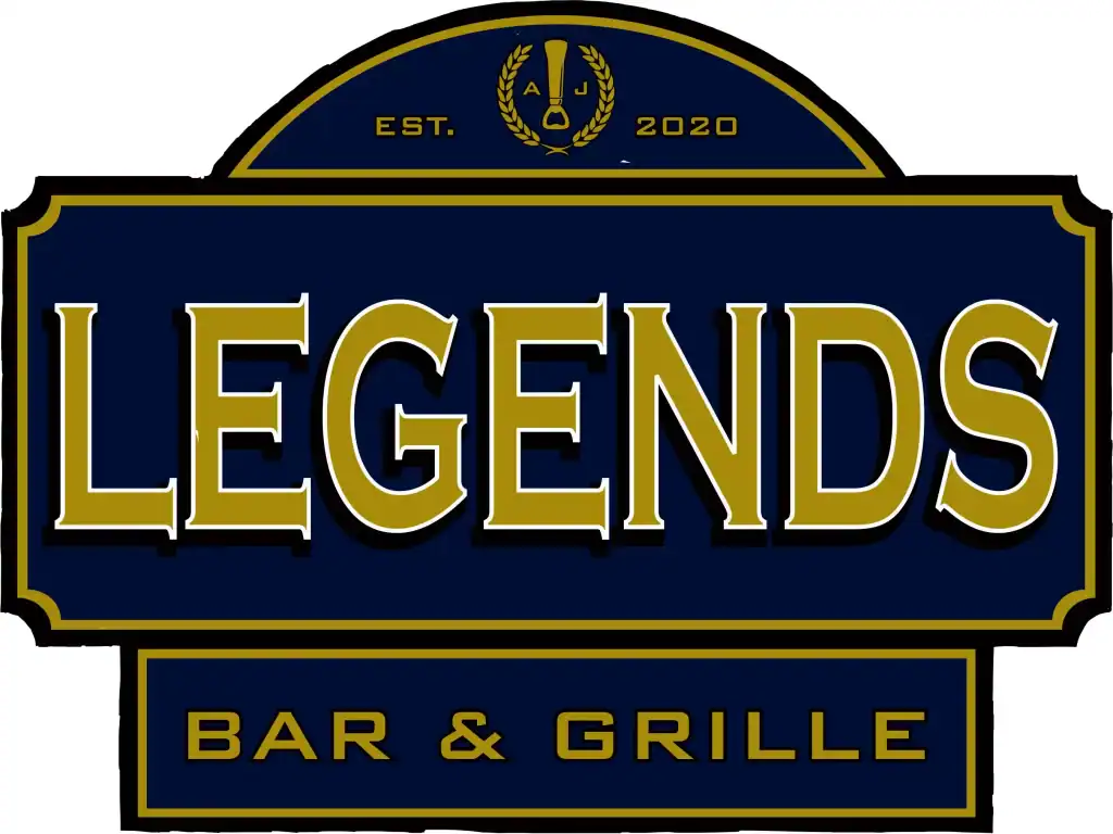 West Michigan Ironmen sponsorship logo for Legends Bar & Grille.