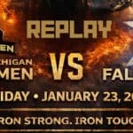West Michigan Ironmen football game replay against Falcons, January 23, 2026.