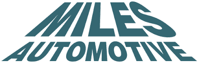 Miles Automotive logo displayed at West Michigan Ironmen sponsorship event.