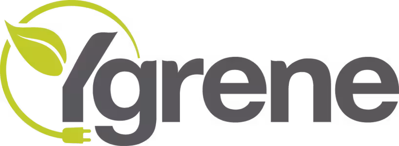 Roof Financing 5 Ygrene logo with a green leaf and power cord forming the letter "Y," followed by the word "grene" in gray text—perfect for roofing contractors with financing seeking an eco-friendly image.