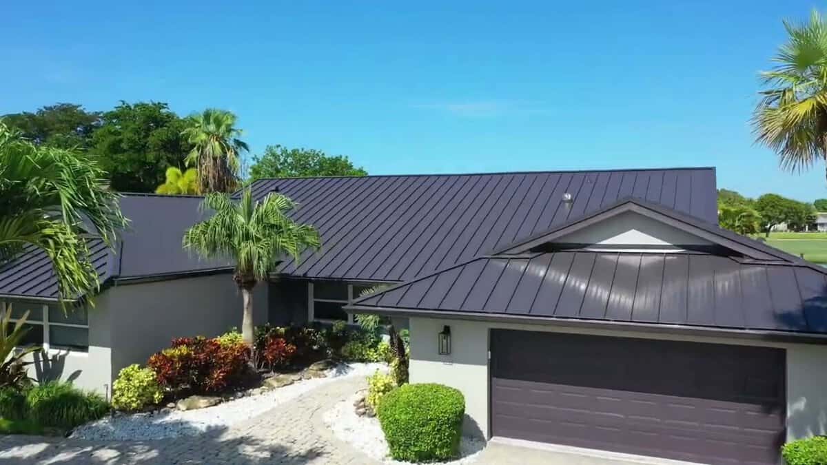 whale roofing dark bronze metal
