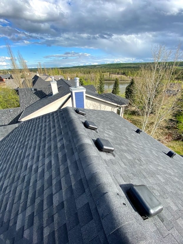 IMG_4692 roof in calgary showing the vents that work for cooling