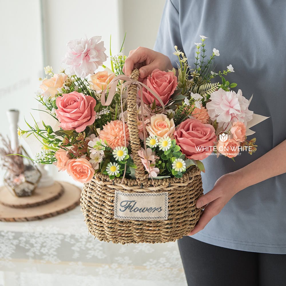 Artificial flower basket Artificial flower basket