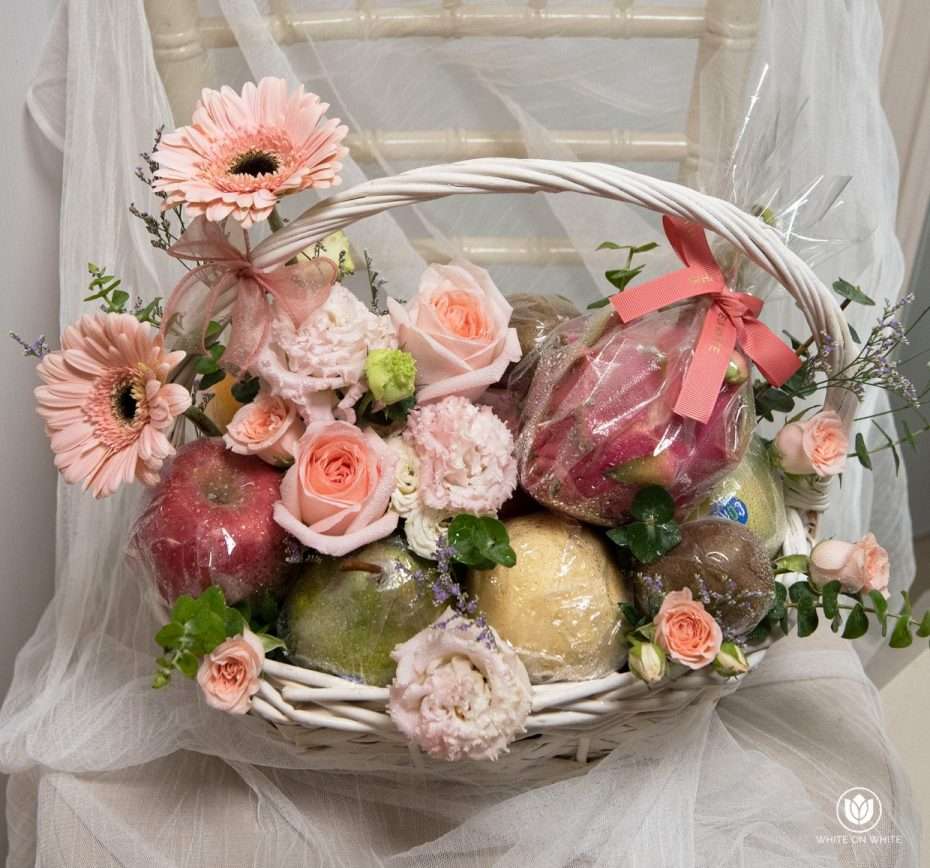 Fruity Paradise Basket Fruity Paradise Basket for retirement & get well soon occasion, Flowers and Fruit Basket Delivery