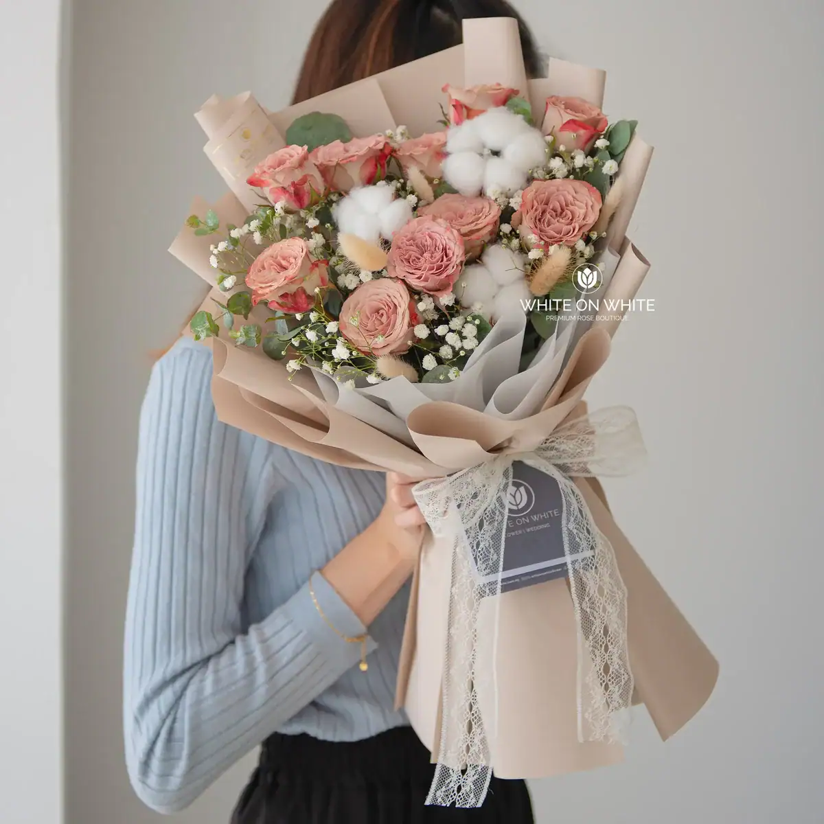 Cappuccino Bouquet - premium roses for special birthdays, cappuccino rose bouquet, cappuccino roses