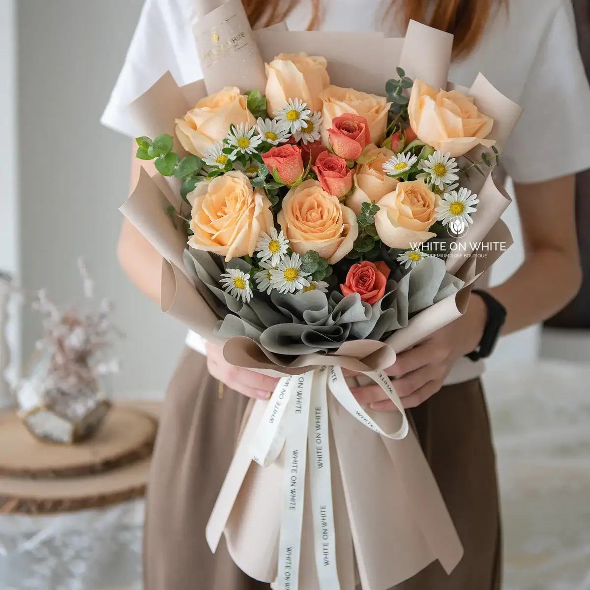 love in bloom bouquet - graduation and get well soon flowers