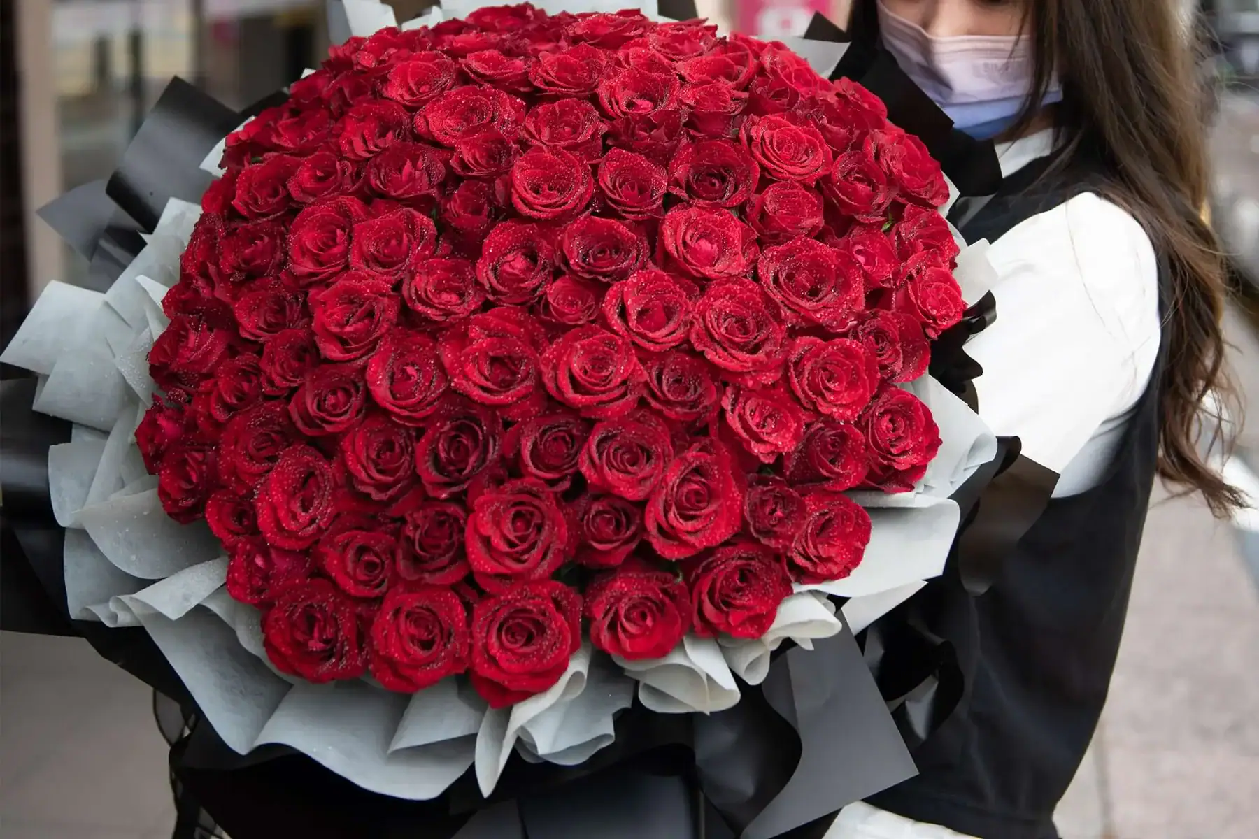 Red flower Bouquet, red rose big bouquet, florist in jerantut pahang