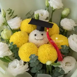 Clouds and Sunshine Bouquet - Graduation Flowers for Graduates