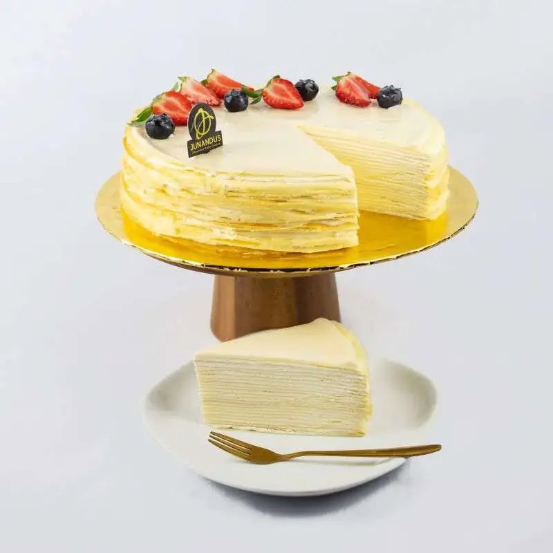 Madagascar Vanilla Crepe Cake for birthday, butterworth cake delivery, cake klang valley, best cake shop in kl