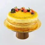 Mango & Passion Crepe Cake For Birthdays, butterworth cake delivery