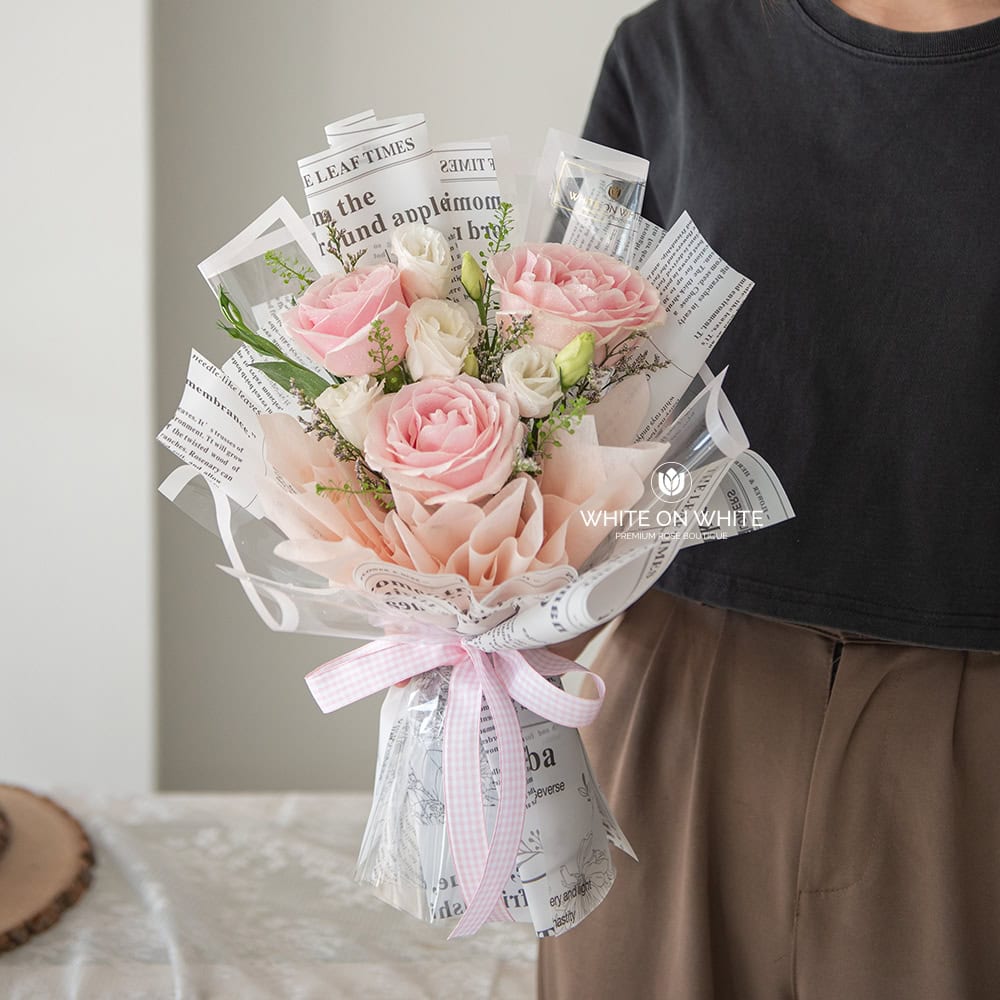 Pink Bliss Bouquet Pink Bliss Bouquet, fresh flower bouquet, flower for girlfriend