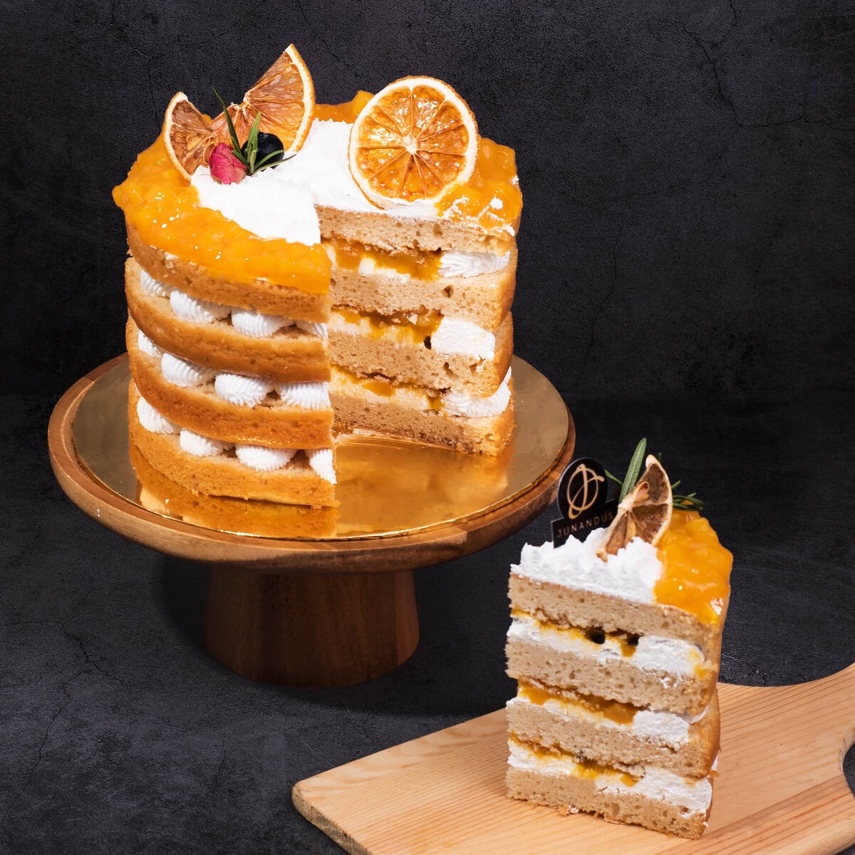Mango Passion Vegan Naked Cake, birthday cake, birthday cake for father​, birthday cake for mother, engagement cake