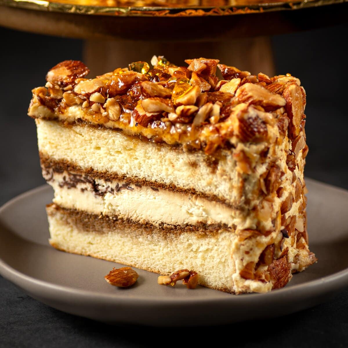 Almond Tiramisu Cake (Slice) Almond Tiramisu Cake (Slice)