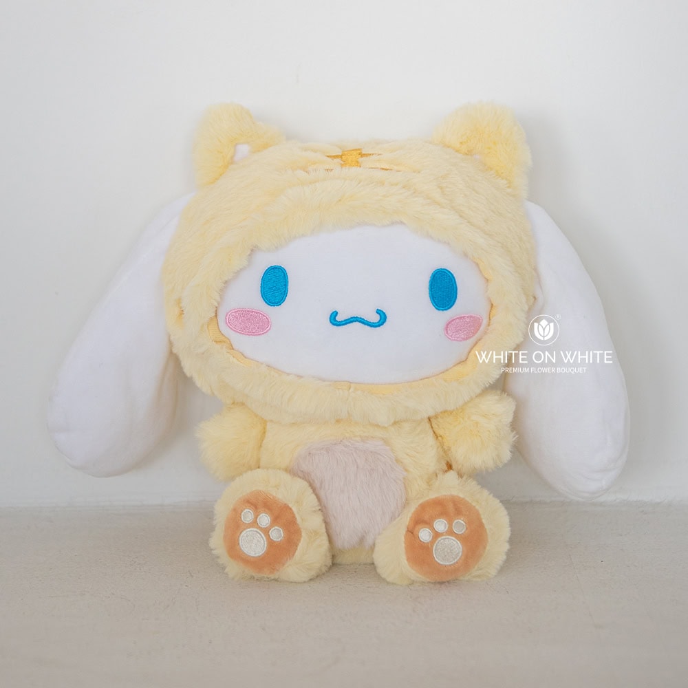 Cinnamonroll In Yellow Cat Costume 28cm Plush Toy Cinnamonroll In Yellow Cat Costume 28cm Plush Toy
