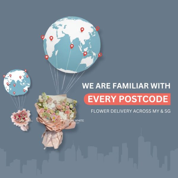 White On White Florist deliver flower bouquet nationwide across malaysia and singapore