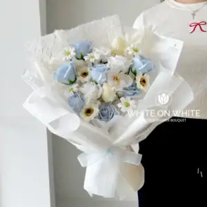Blue Soap Flower Bouquet