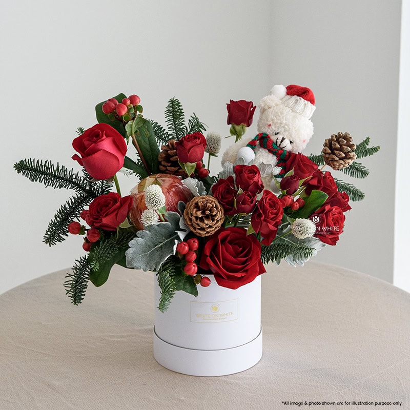 Winter Scarlet Flower Box-1