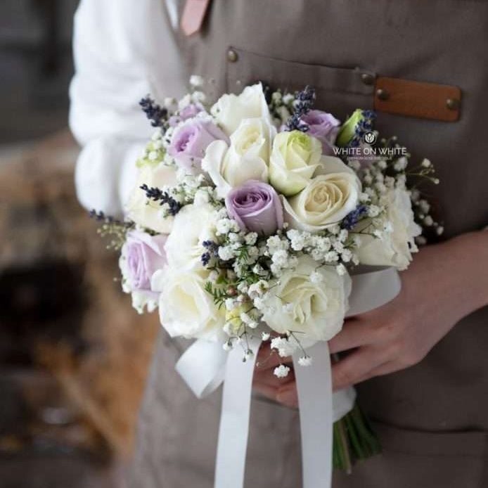 Pure bridal - Bridal bouqeut for ROM & Wedding, ocean song rose bouquet