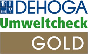 Logo der Gold Zertifizierung vom Dehoga Umweltcheck