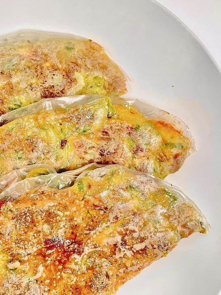 folded Vietnamese pizza