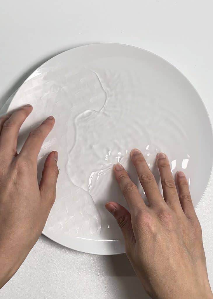 soaking the rice paper