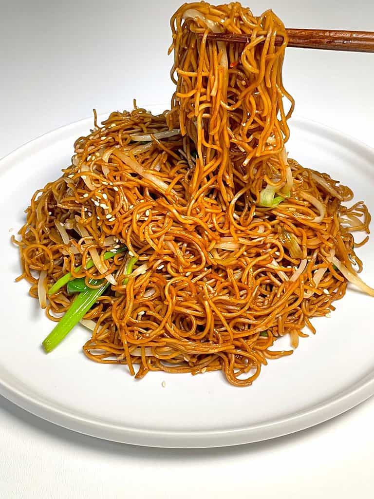 soy sauce pan fried noodles