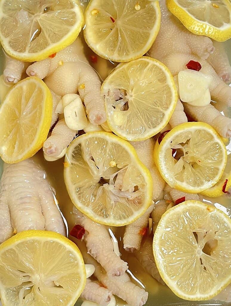 pickled chicken feet