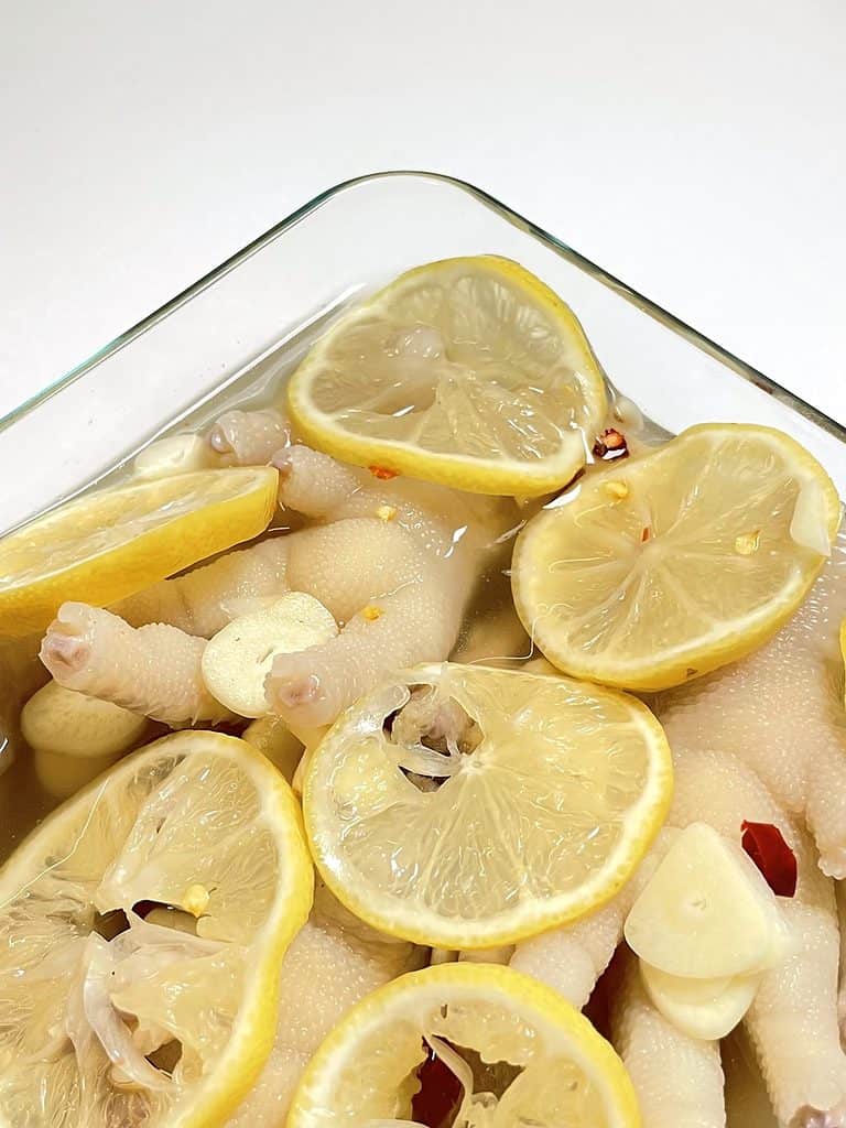 pickled chicken feet