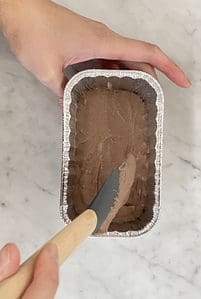 Mini foil container with vietnames pate