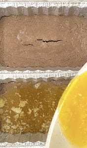 Pouring the butter over Vietnamese pate