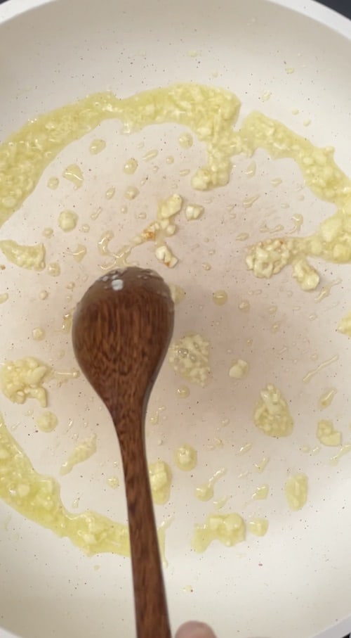 Saute garlic