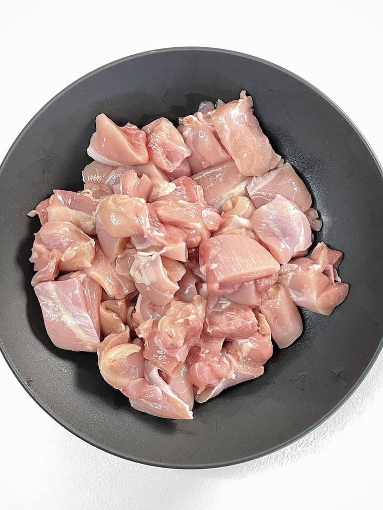 chicken in cubes
