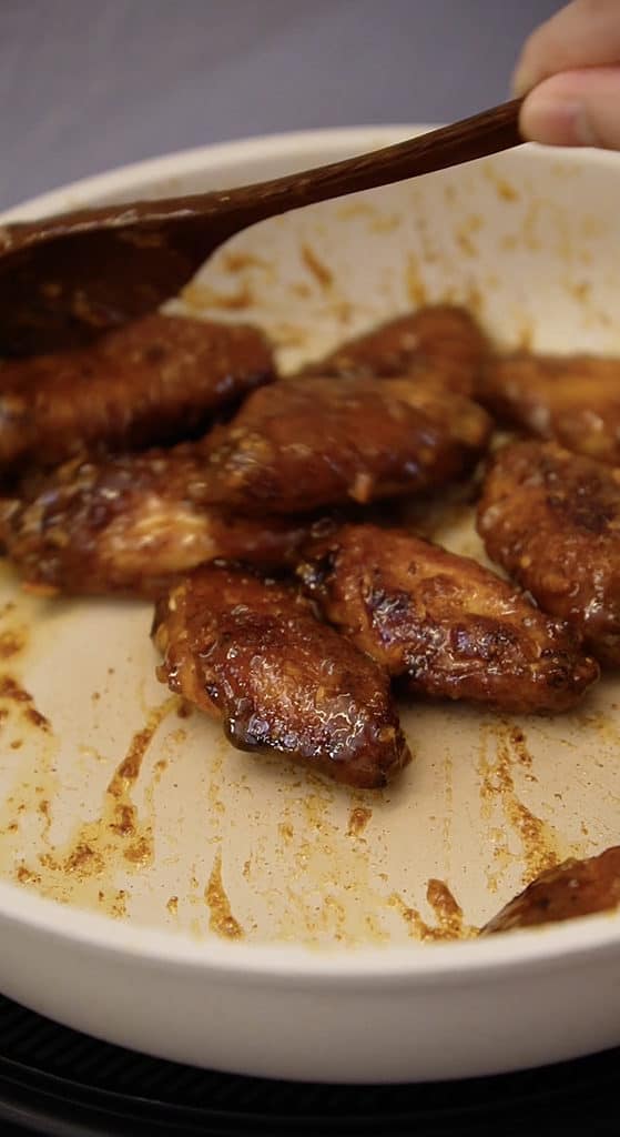 stir wings in the sauce 2