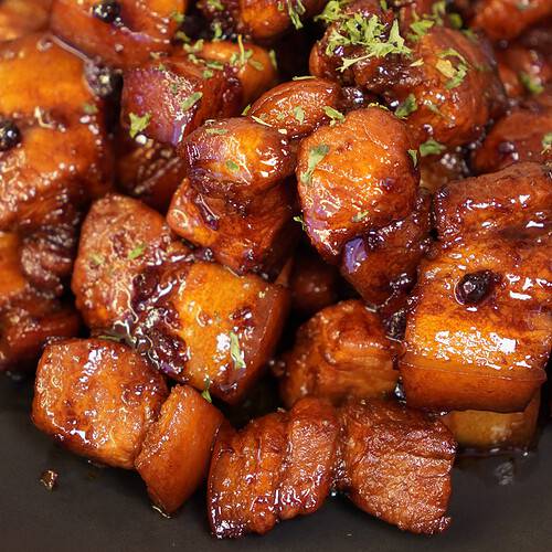pork belly glazed