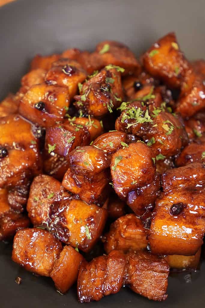pork belly glazed