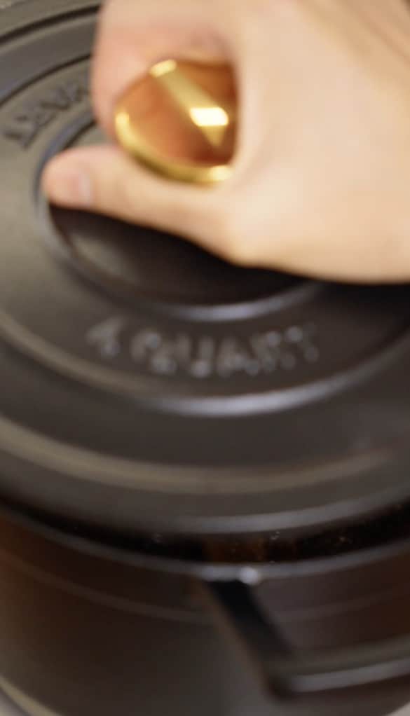 cover with lid and simmer