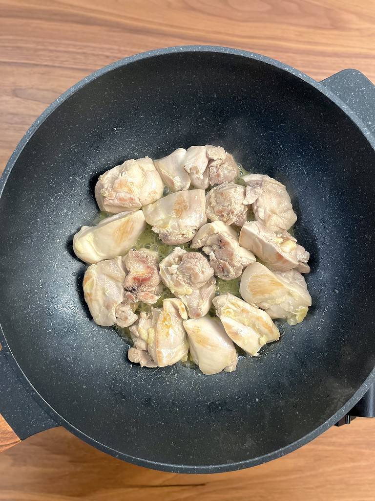 butter chicken is golden brown