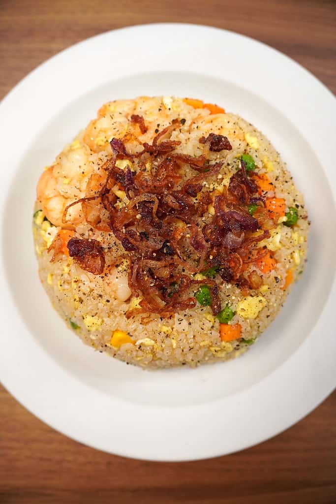 Fried rice with oyster sauce
