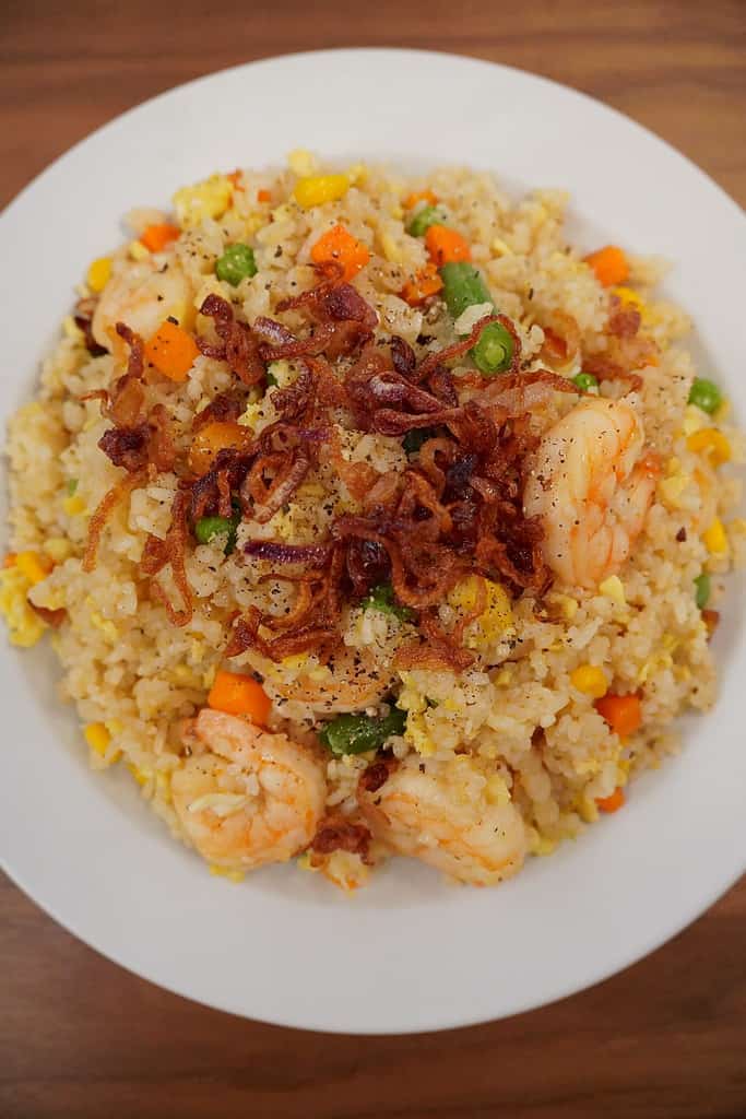 Fried rice with oyster sauce 2