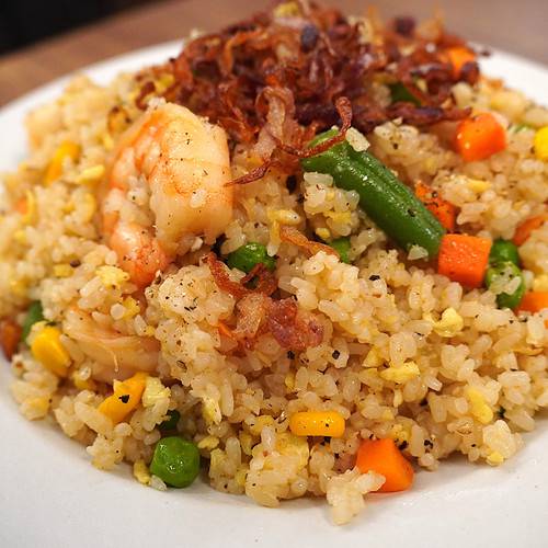 Fried rice with oyster sauce