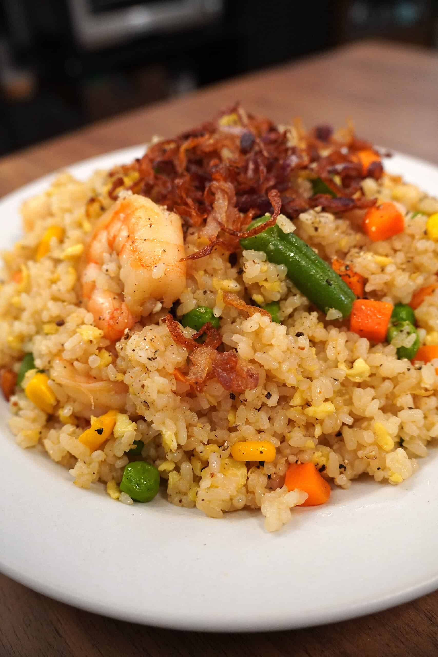 Fried rice with oyster sauce