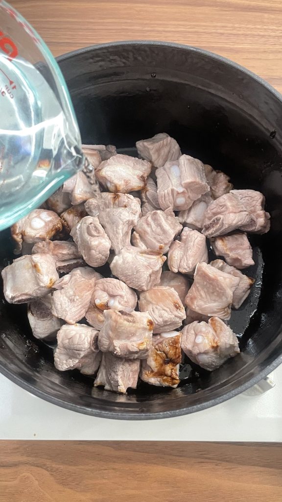 add water to the riblets