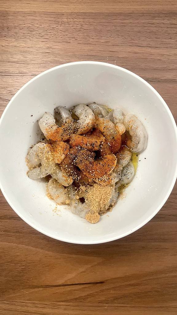shrimp with seasoning